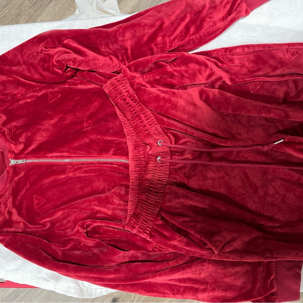 Guess Women's Rich Red Bomber Jacket